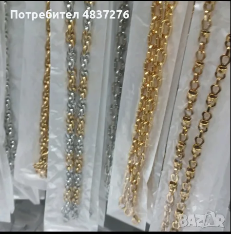 Мъжки ланци от медицинска стомана, снимка 7 - Колиета, медальони, синджири - 55664515