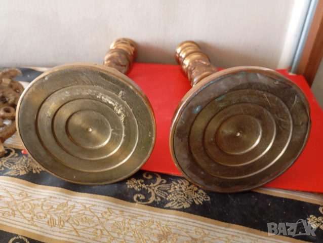 Комплект свещници стил Ампир, снимка 4 - Други ценни предмети - 54170699