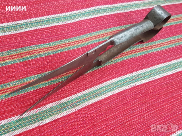 Кована ножица с печат , снимка 2 - Антикварни и старинни предмети - 54451171