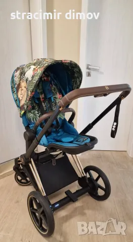 Продавам детска количка Cybex е-Priam rose gold