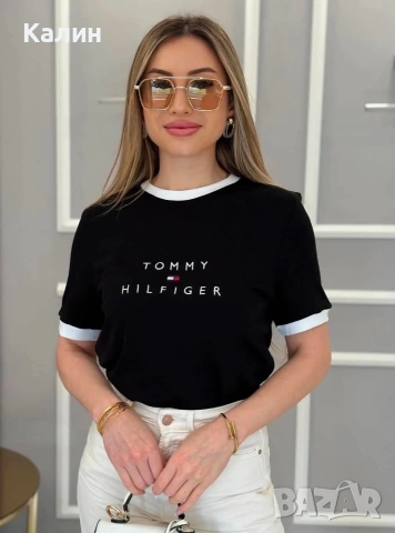 Дамски фланелки Tommy Hilfiger - два цвята - 18€, снимка 4 - Тениски - 54549340