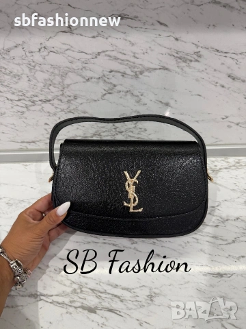 Ysl дамска чанта, черна, бежова и бялА, снимка 2 - Чанти - 55040097