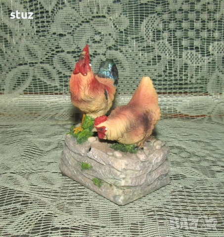 Музикално украшение със сензор за движение Петел и Кокошка, снимка 4 - Музикални играчки - 53976218