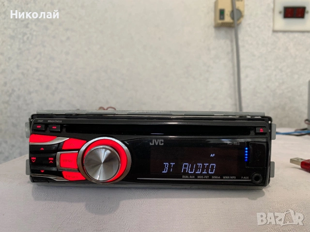 Авто Cd плеър JVC USB, снимка 4 - Аксесоари и консумативи - 55175455