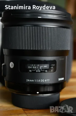 Продавам Sigma 24mm f/1.4 DG HSM Art за Nikon F
