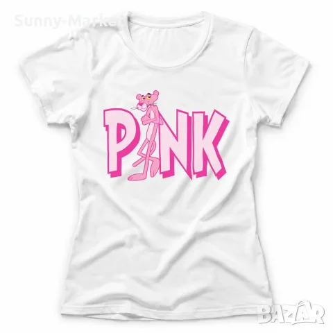 Дамска бяла тениска PINK памук