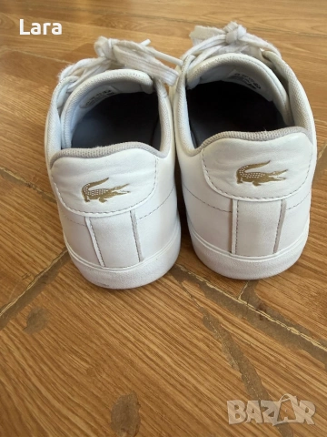 Lacoste дамски бели маратонки,39, снимка 4 - Маратонки - 54912773