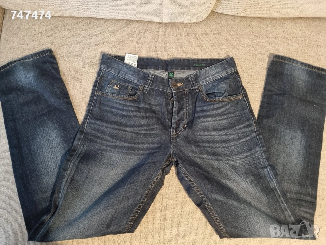 Лот 3 броя - Lee Cooper, Benetton, H&M, С размер, снимка 5 - Дънки - 54571994