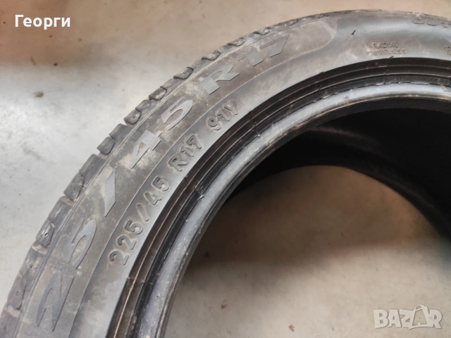 1бр.летни гуми 225/45/17 Pirelli, снимка 3 - Гуми и джанти - 54170719