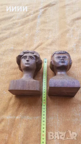 Бюст женска глава 2 бр, снимка 4 - Антикварни и старинни предмети - 55494891