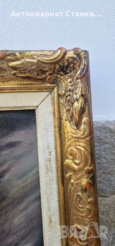 🎨✨ ВПЕЧАТЛЯВАЩ ЖЕНСКИ ПОРТРЕТ – МАСЛЕНА ЖИВОПИС В БОГАТА РАМКА В БАРОКОВ СТИЛ ✨🎨, снимка 13 - Антикварни и старинни предмети - 55304497