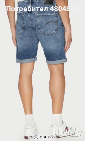 G-Star Raw Мъжки нови оригинални къси дънки, снимка 2 - Къси панталони - 54875003