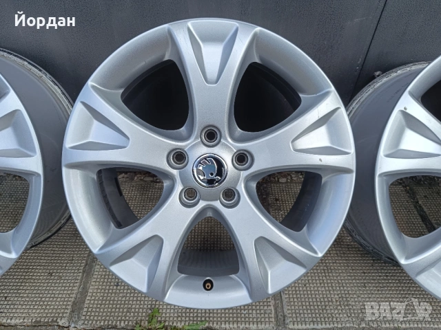 ОРИГИНАЛНИ джанти 17 ' цола 5x112 57,1 SKODA OCTAVIA / ШКОДА Октавия, снимка 9 - Гуми и джанти - 54846441
