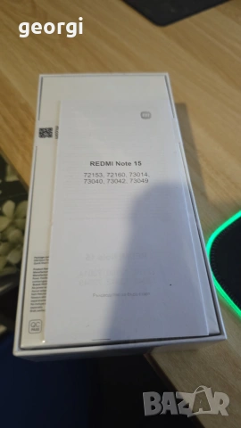 Продавам XIAOMI REDMI NOTE 15 5G 128GB
