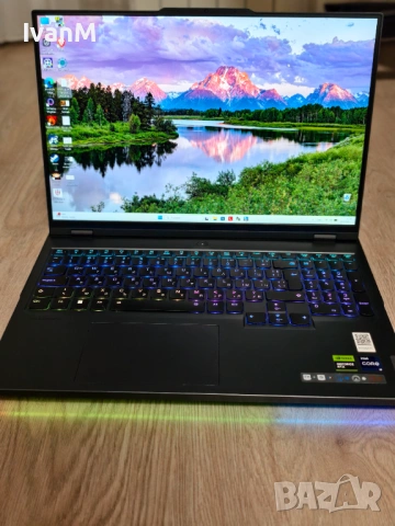 Gaming beast - Legion pro 7i RTX 4090-16gb ,Intel I9 ,32/64GB DDR5, 2TB+1TB SSD, снимка 4 - Лаптопи за игри - 54661177
