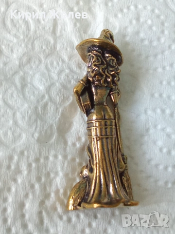 Бронзова фигурка на баба Яга 45052, снимка 3 - Колекции - 54170770