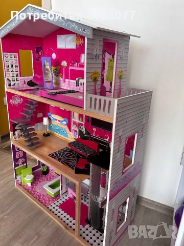 Къща и кола за Барби кукли, снимка 5 - Кукли - 54180325