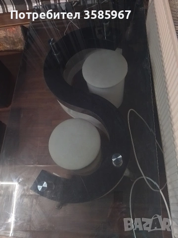 холна маса с две табуретки , снимка 2 - Маси - 54267304