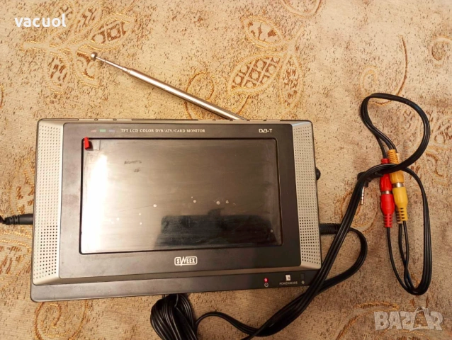 Преносим мини 7" телевизор SWEEX DVB-T TV, снимка 6 - Телевизори - 54011405