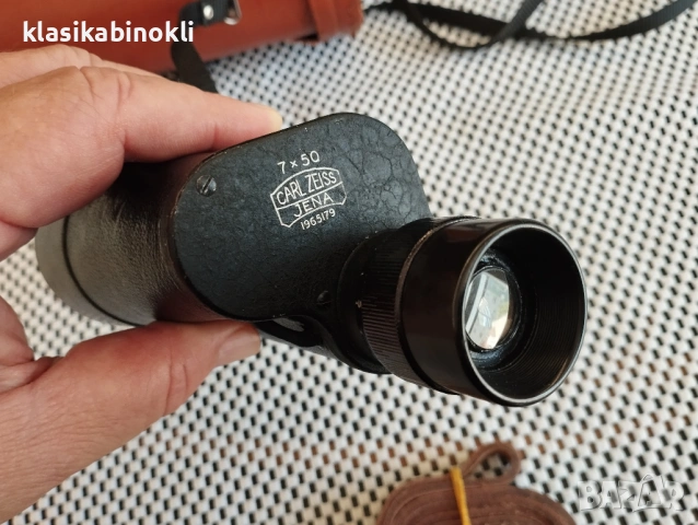 ТОП Немски Рядък Монокъл Carl Zeiss Jena Binoctarmo 7x50 , снимка 2 - Екипировка - 54864923