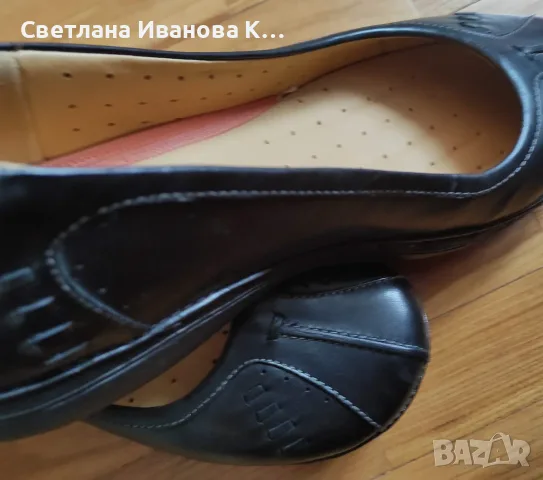 Черни дамски обувки (тип балерини) на марката Clarks, снимка 4 - Дамски ежедневни обувки - 55588162