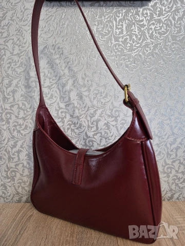 Малка кокетна чанта в цвят бардо, снимка 2 - Чанти - 54319422