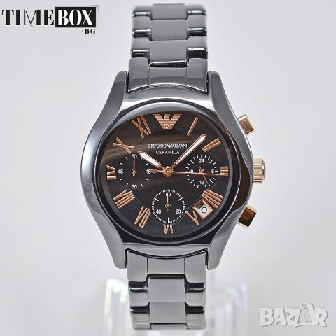 Emporio Armani AR1411 Ceramica Chronograph, снимка 2 - Дамски - 38774743