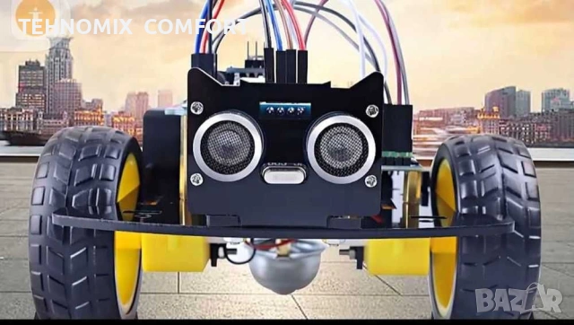 Ардуино 2-S, 2WD Car Kit Wifi Board Control by Mobile Ultrasonic+eM