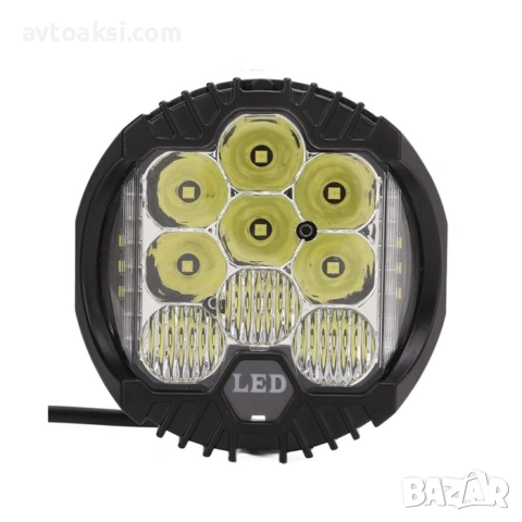 Халоген/Боен Фар с двоен LED дизайн 12/24V-63510, снимка 4 - Аксесоари и консумативи - 54503798