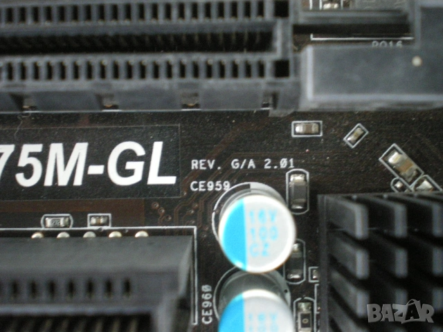 Дънна платка ASRock B75M-GL LGA 1155, снимка 3 - Дънни платки - 54070834