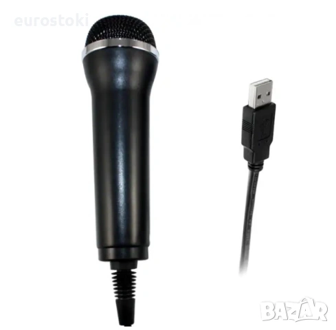 Кабелен USB микрофон за PS2, PS3, PS4, Mac, Xbox 360, Xbox One, Nintendo Switch Wii
