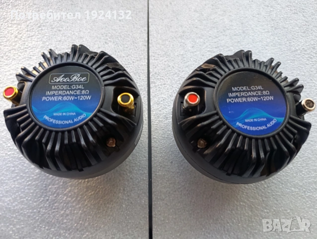Високо честотни драйвъри 120 W, снимка 8 - Тонколони - 54824606