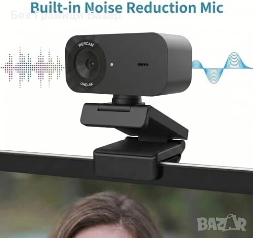 Нова Компютърна уеб 4K UHD Webcam с Микрофон USB Камера за Стрийминг Zoom Teams, снимка 4 - Друга електроника - 54723933