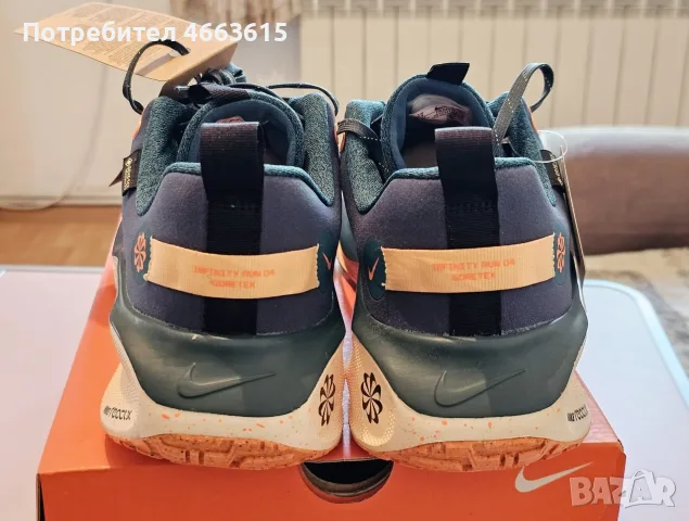 Чисто нови ! Мъжки маратонки Nike Reactx Infinity RN 4 GTX (Gore-Tex) – Номер 48.5 !, снимка 5 - Маратонки - 55366271
