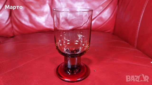 Много красиви стъклени чаши за концентрат, цветно стъкло, 6 бр, снимка 5 - Чаши - 54240291