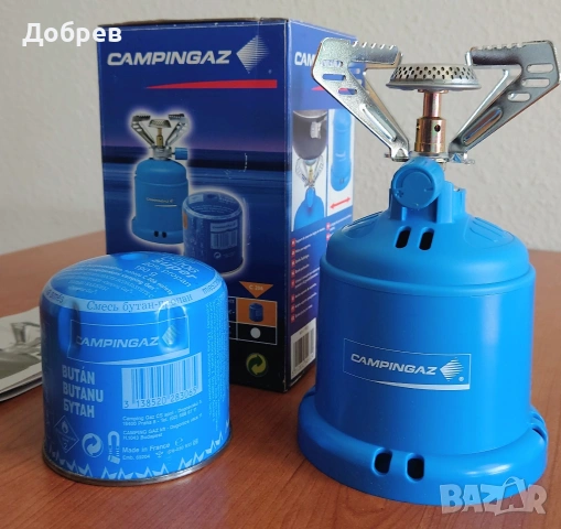 НОВ: Туристически газов котлон Campingaz Camping 206 S + 1 флакон C 206 Super, снимка 3 - Газови котлони - 54438238