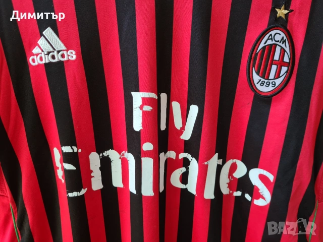Оригинална тениска Adidas на AC Milan Милан, снимка 3 - Тениски - 54911310