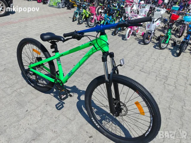 BG Алуминиев велосипед 26" JUMP hdb зелен, снимка 4 - Велосипеди - 55439897