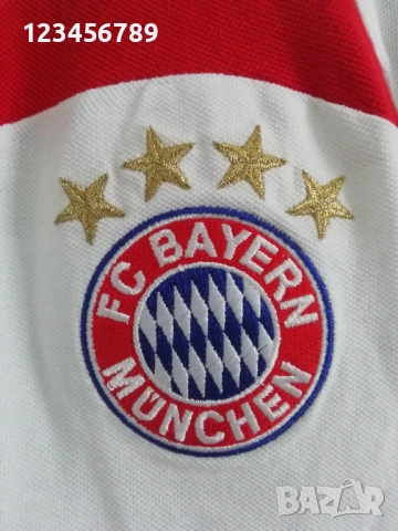 Bayern Munich Adidas Polo нова с етикет ретро оригинална бяла тениска поло с яка Байерн Мюнхен , снимка 11 - Тениски - 51528341