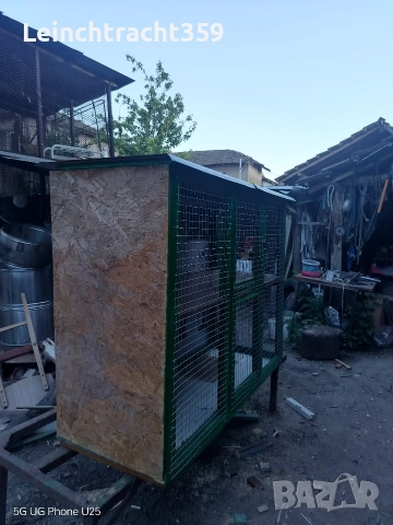 Нов голям кафез с две отделения, снимка 2 - За птици - 55034309