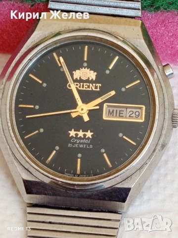 Колекционерски часовник ORIENT Crystal рядък работи 40072, снимка 3 - Мъжки - 55187171