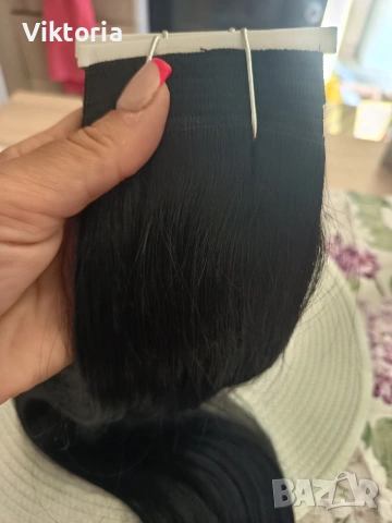 Естествена европейска коса 55см.100гр., снимка 7 - Аксесоари за коса - 51934065