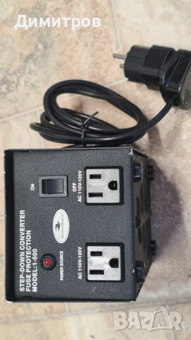 Понижаващ трансформатор 220 към 110 волта, 500W, снимка 5 - Друга електроника - 54060128