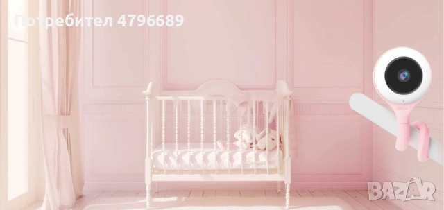 Lollipop Смарт Wi-Fi бебефон с детекция на плач Тюркоаз и Розово, снимка 6 - Бебефони - 54191383
