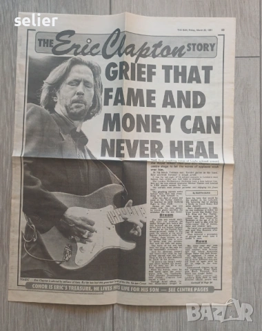 Eric Clapton ‎– Crossroads BOX SET от 6 плочи+книжка + INSERT + статия от вестник Издание 1988г Съст, снимка 12 - Грамофонни плочи - 54598228