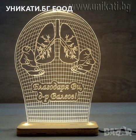 3Д лед лампа - Подарък за доктор, снимка 12 - Настолни лампи - 54327284