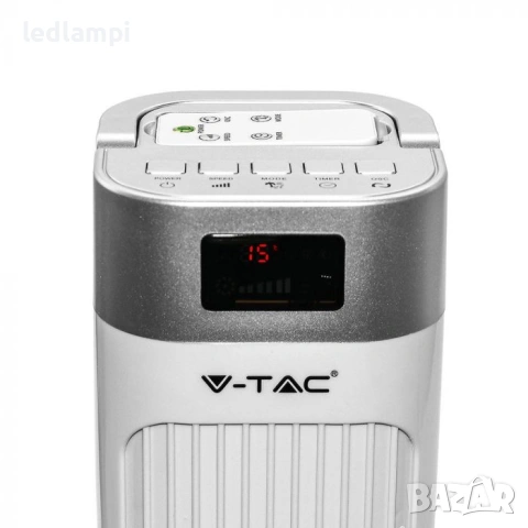 Стоящ Вентилатор 55W С Дисплей И Дистанционно Бял - ПРОМОЦИЯ, снимка 3 - Вентилатори - 33392033