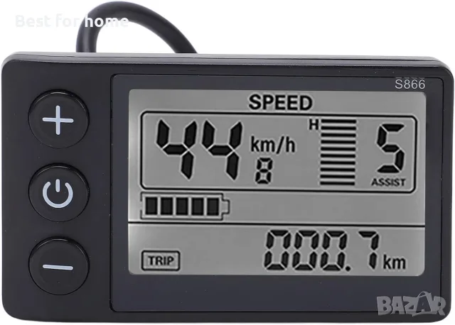 Електрически LCD дисплей, електрически S866 LCD дисплей измервателен уред 24V 36V 48V , снимка 5 - Друга електроника - 55627245