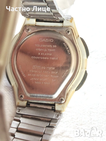 Много Рядък Модел на Мъжки Японски Часовник CASIO - AQ-180W, снимка 4 - Антикварни и старинни предмети - 54810051