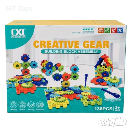 Конструктор Creative Gear - 136 части